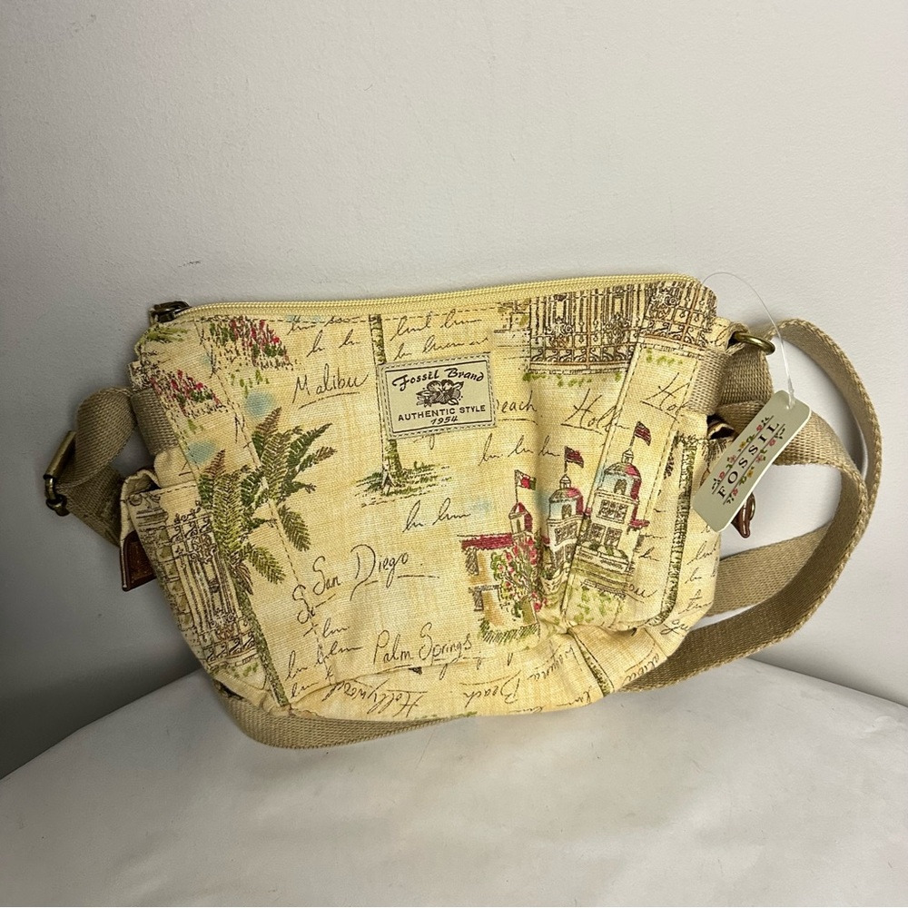 Fossil Vintage Print Crossbody Bag